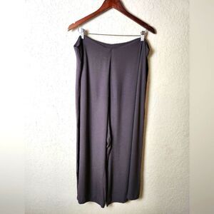 Eileen Fisher Wide Leg Pants Dark Brown Womens Size XL